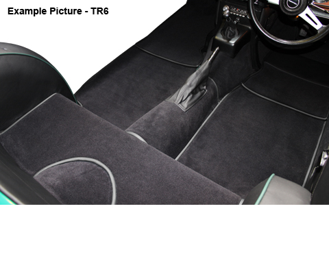 Triumph TR4A 1965-1967 Carpet Set - Prestige Autotrim Products Ltd