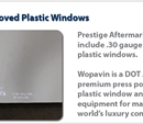 DOT Approved Wopavin Plastic Windows