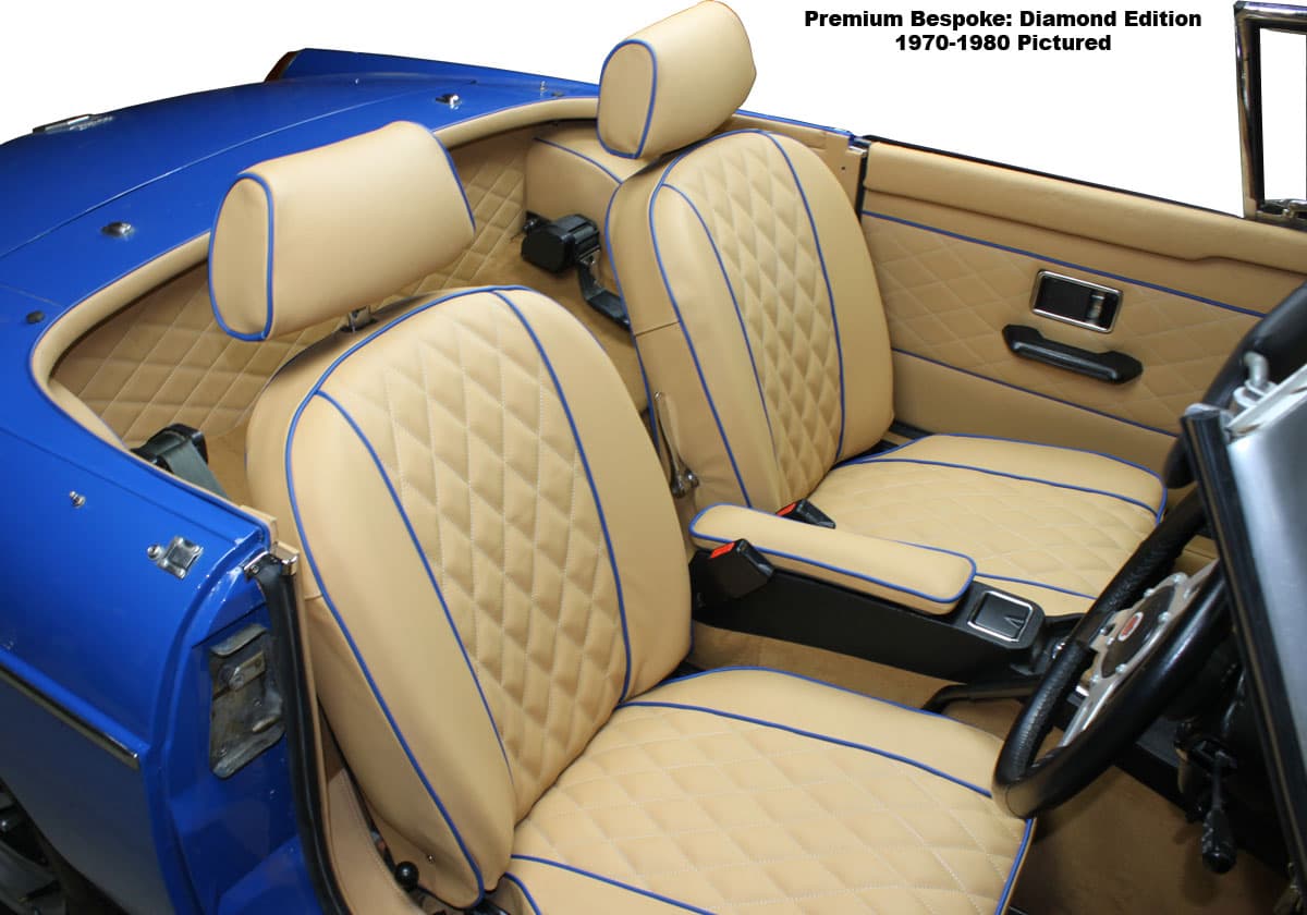 MGB GT 1962-1980 Trim Panels, Carpet Sets, Seat Kits - Prestige Autotrim Products Ltd