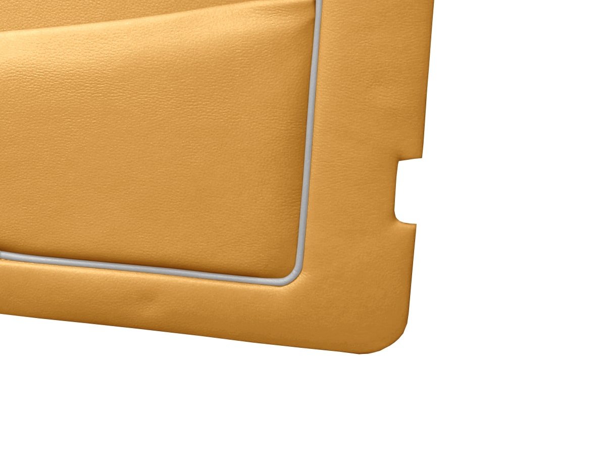 Biscuit with Grey Piping
