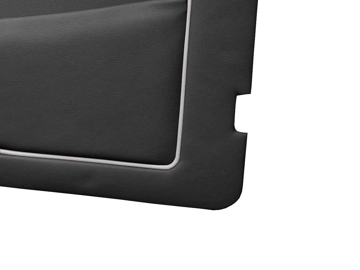 Black with Grey Piping