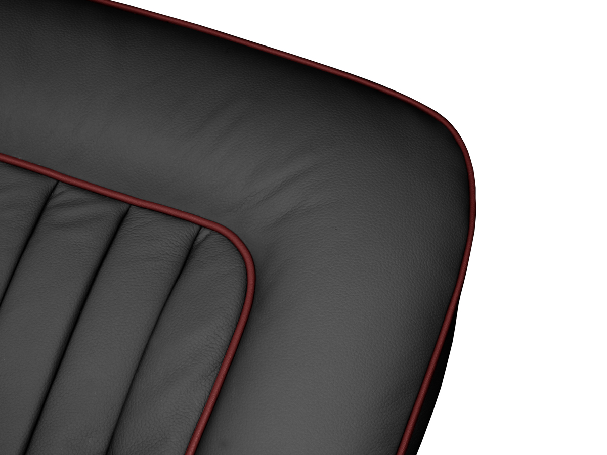 Black with Red Piping
