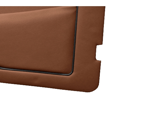 Hazelnut with Black Piping