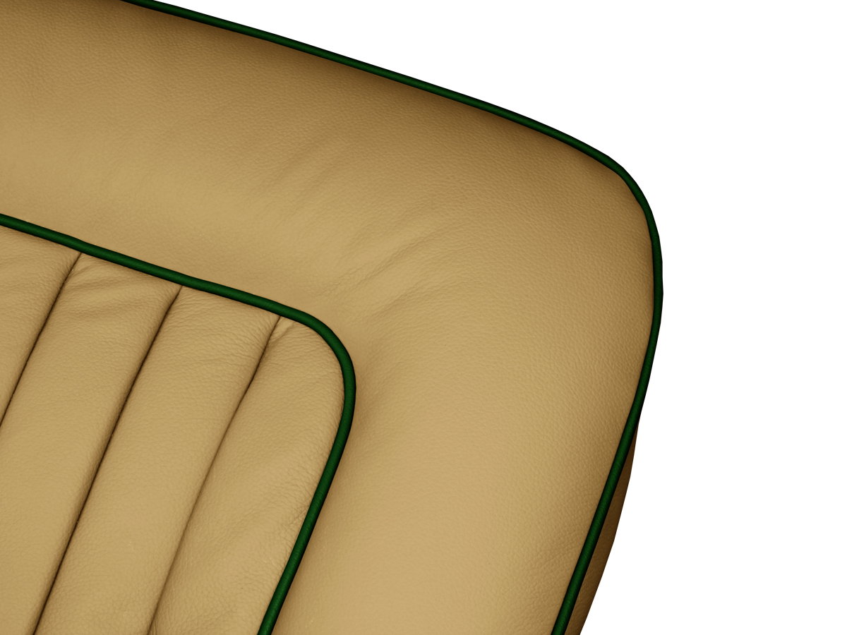 Biscuit with Green Piping