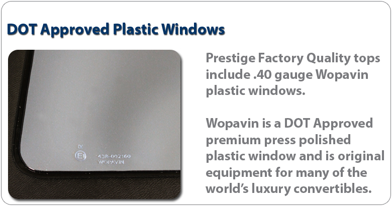 DOT Approved Plastic Windows
