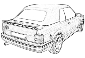Ford Escort Car Hoods, Soft Tops, Car Hoods / Soft Tops, Roofs - Prestige Autotrim Products Ltd